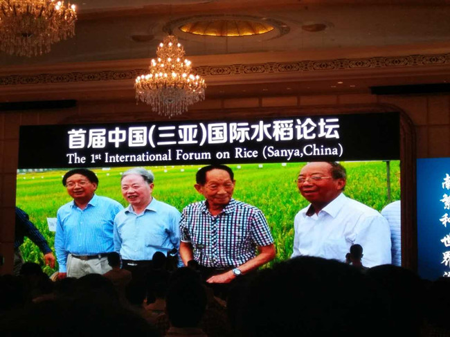 Invited to Participate 2017 the 1st International Forum on Rice (Sanya, China)